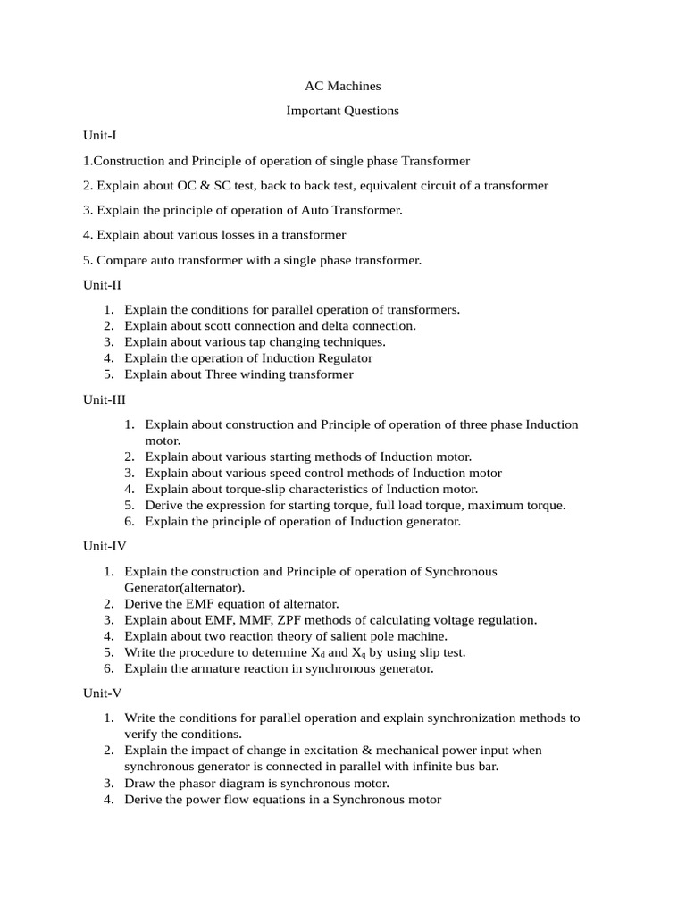 Important Questions | PDF