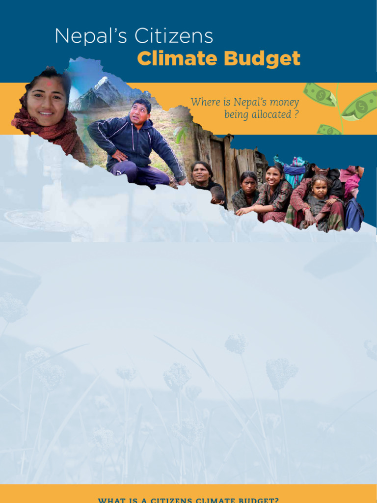 Citizen Climate Budget English Booklet | PDF | Fiscal Year | Natural ...