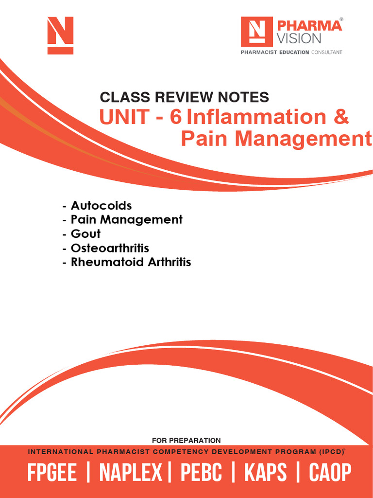 Unit 6 Inflammation Pain Management | PDF | Nonsteroidal Anti ...