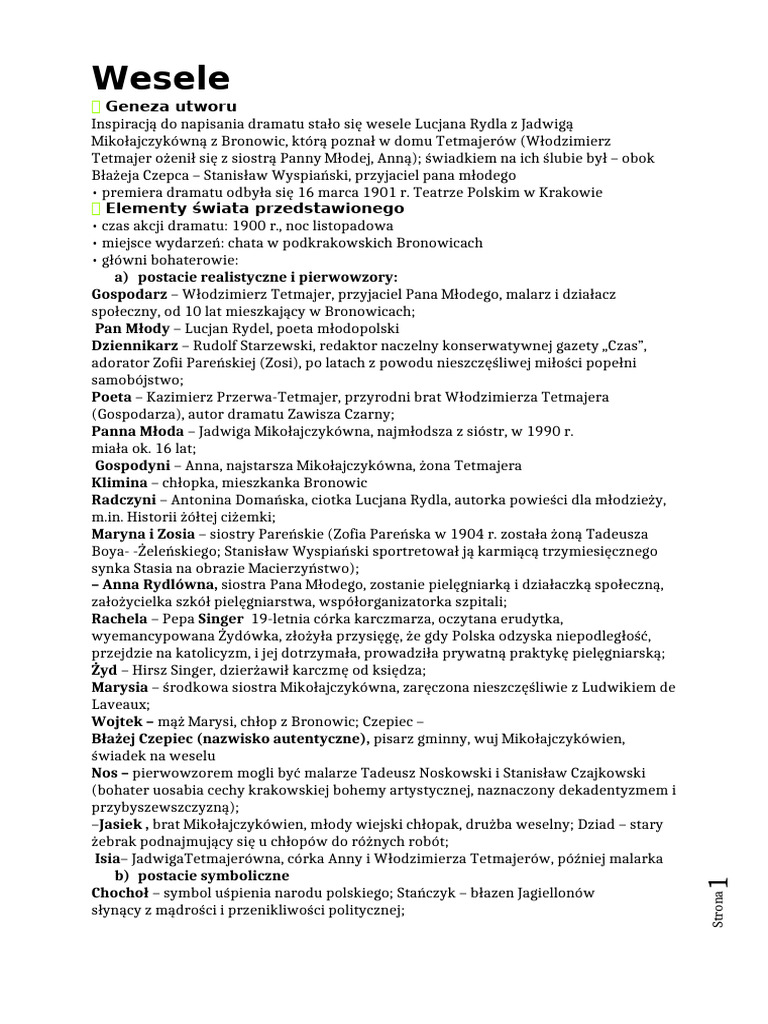 Wesele | PDF