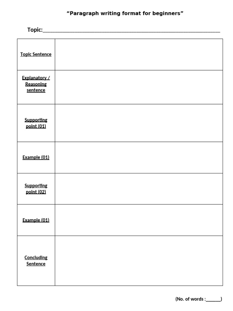 Beginner's Guide to Paragraph Writing | PDF