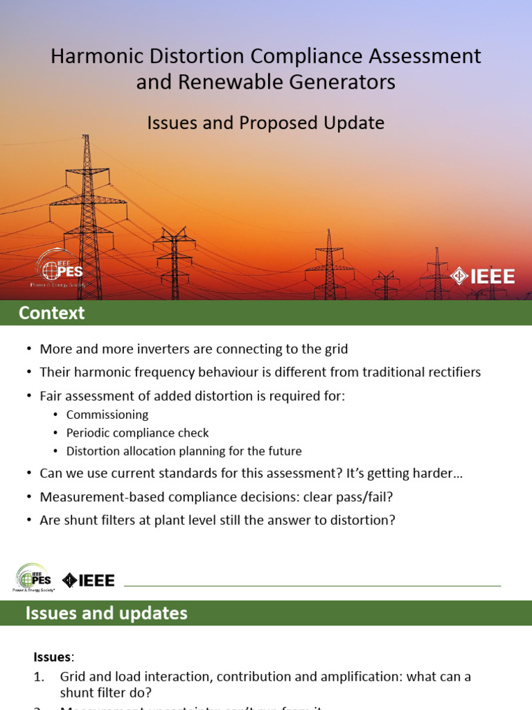 Harmonic Distortion Compliance Assessment and Renewable Generators ...