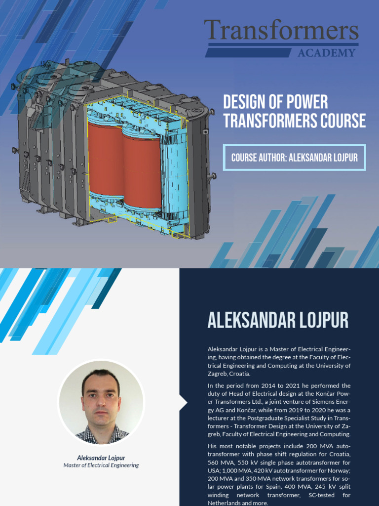 Power Transformers Course by Lojpur | PDF | Transformer | Insulator ...