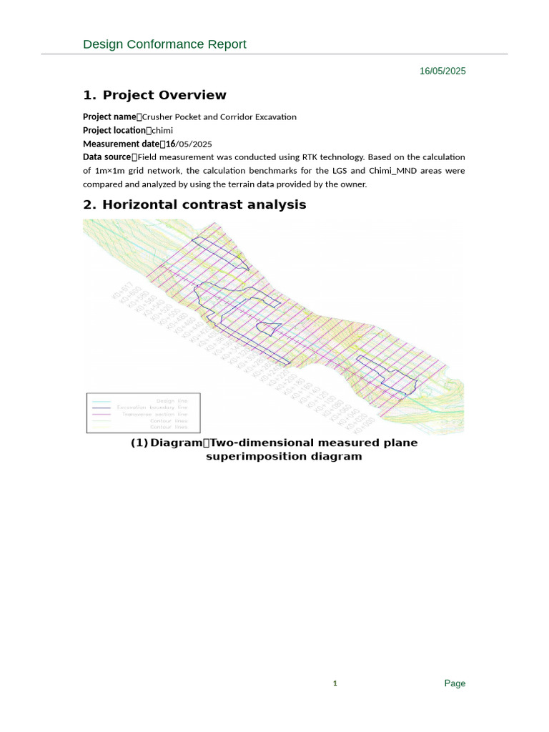 Report On Conformity of Excavation and Design | PDF