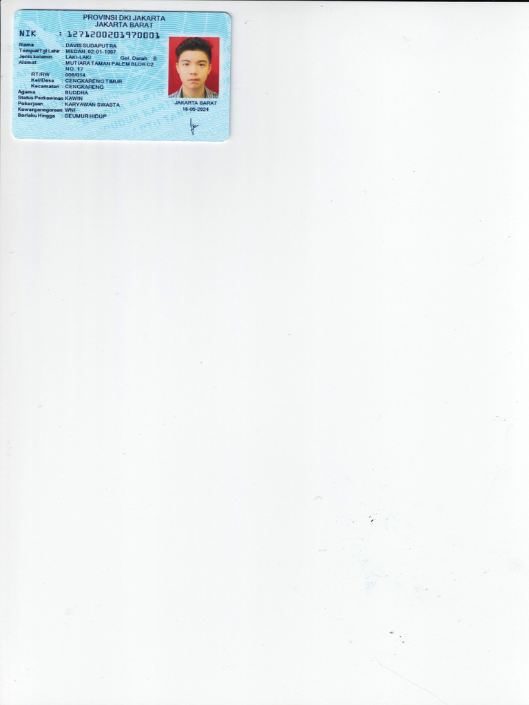 Scan E-KTP Davis Baru | PDF