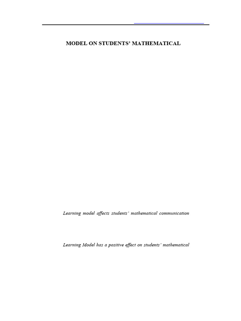 The Effect of Jigsaw Cooperative Learning Model On | PDF | Student's T ...
