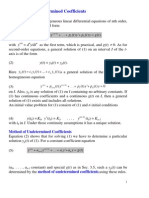 4.3 Method of Undetermined Coefficients