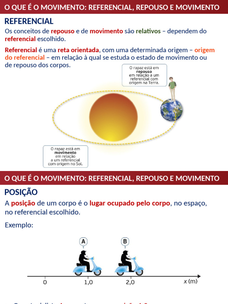9F11 Referencial, Posiã Ã O, Movimento e Repouso. | PDF