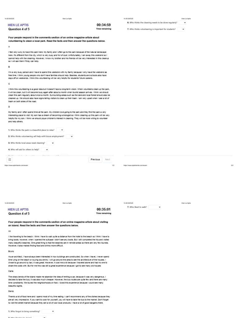 Test 1 - 4 | PDF | Bus