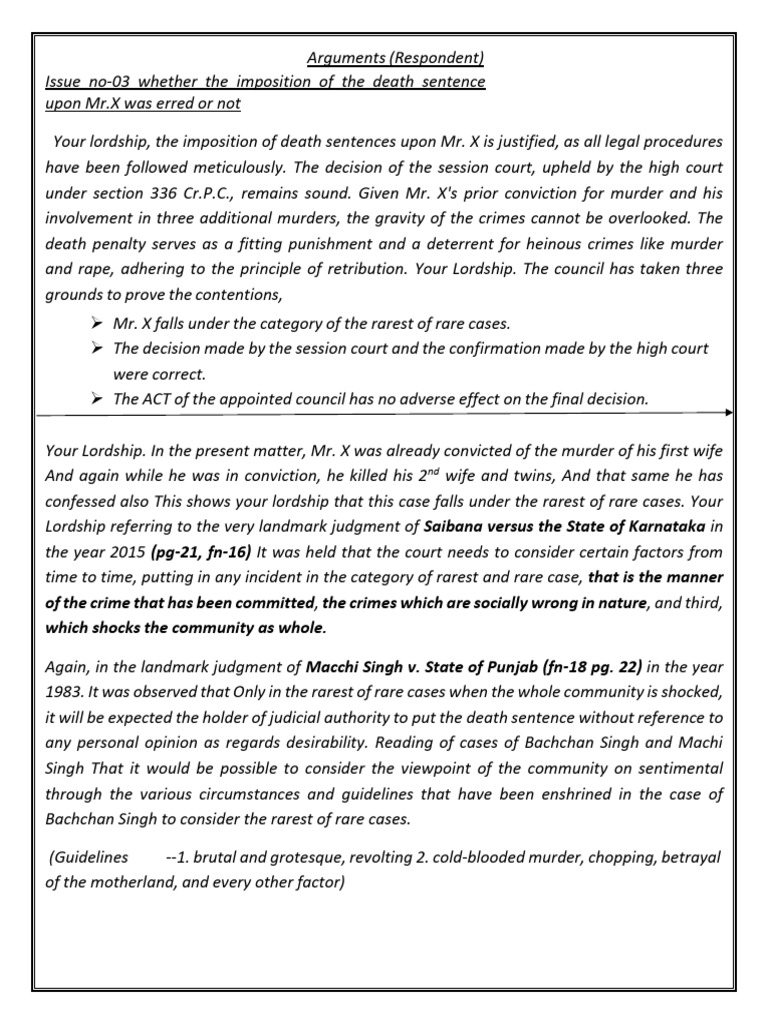 Arguments 3 Final Res | PDF | Punishments | Capital Punishment