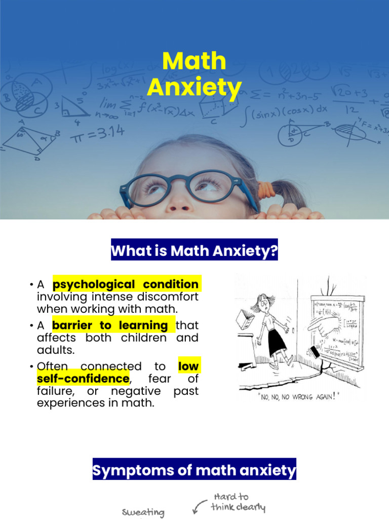 Understanding Math Anxiety: Causes & Solutions | PDF | Anxiety ...