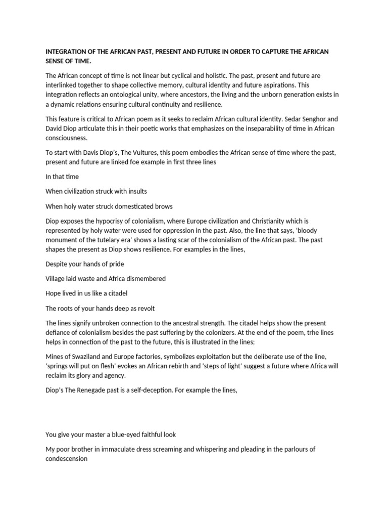 Integration Of The African Past Pdf