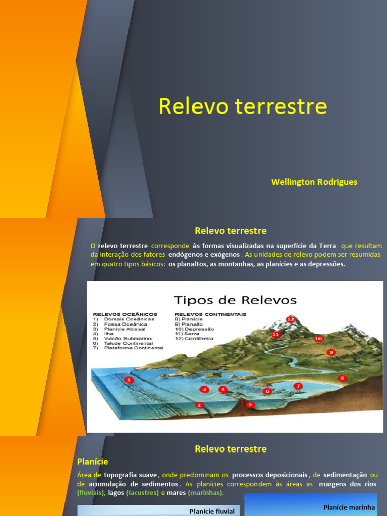 Relevo Terrestre | PDF | Terreno | Geologia