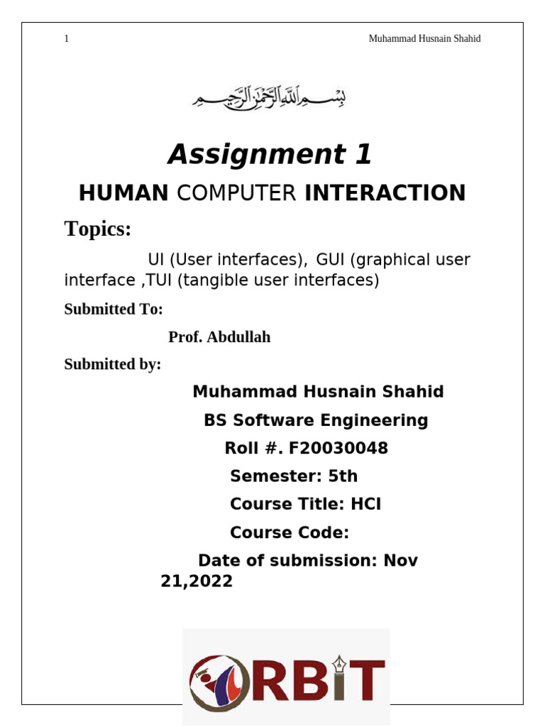 Human-Computer Interaction Overview | PDF | Graphical User Interfaces ...