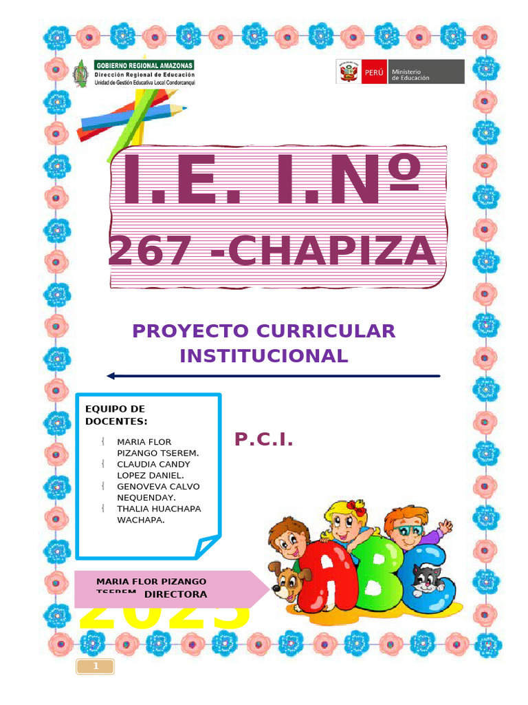 Proyecto Curricular Institucional 2025 | PDF | Aprendizaje | Plan de ...