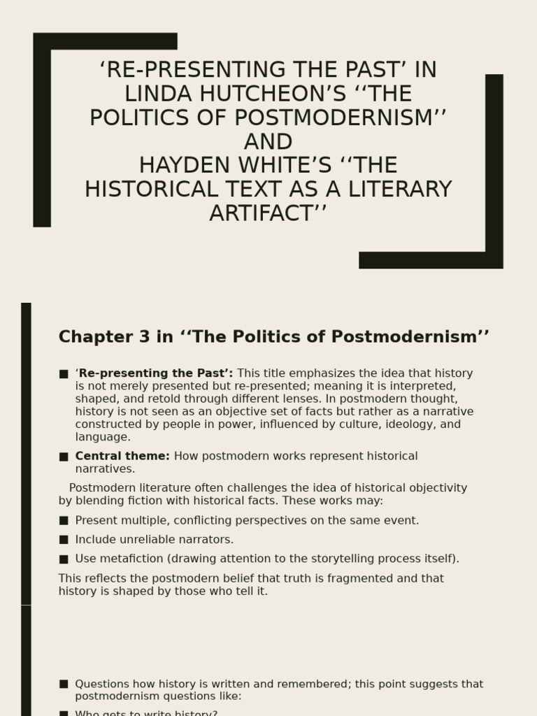 Post War British Novel - Week 10 | PDF | Narrative | Postmodernism
