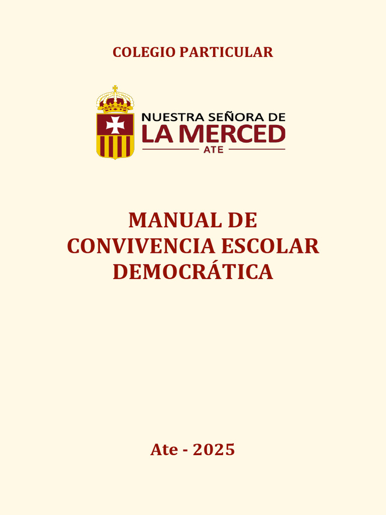 Manual de Convivencia Escolar 2025 | PDF | Enseñando | Violencia