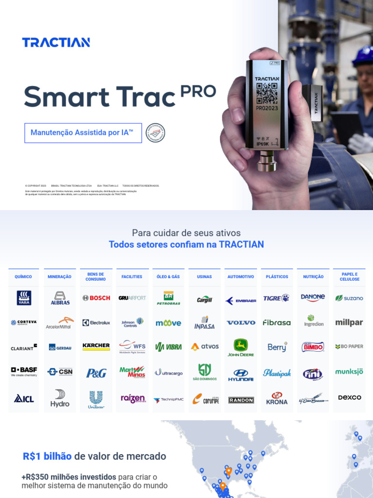 Sensores Smart Trac da Tractian | PDF