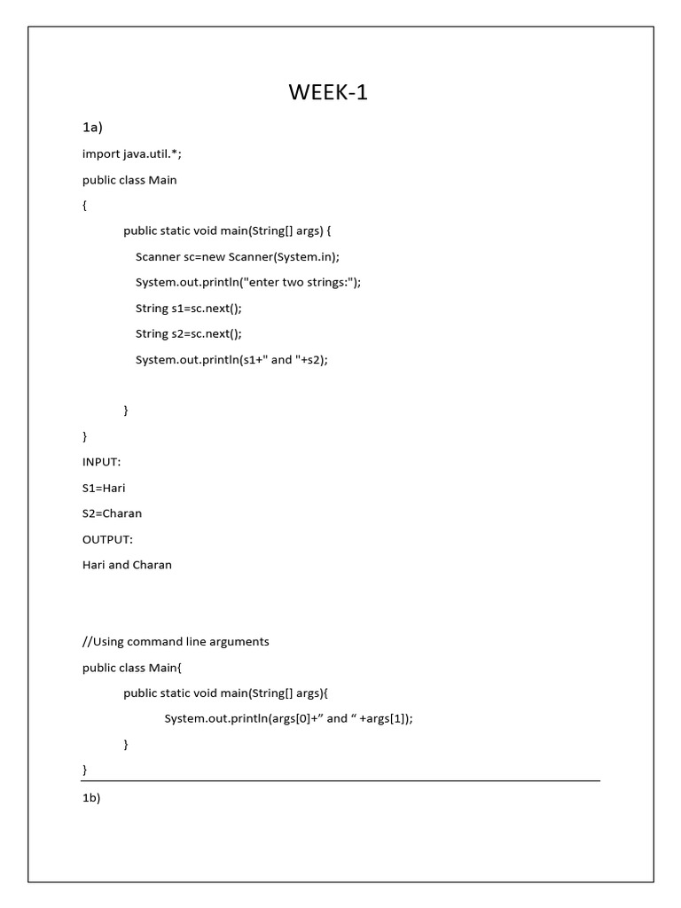 WEEK-1 Doc 1 | PDF