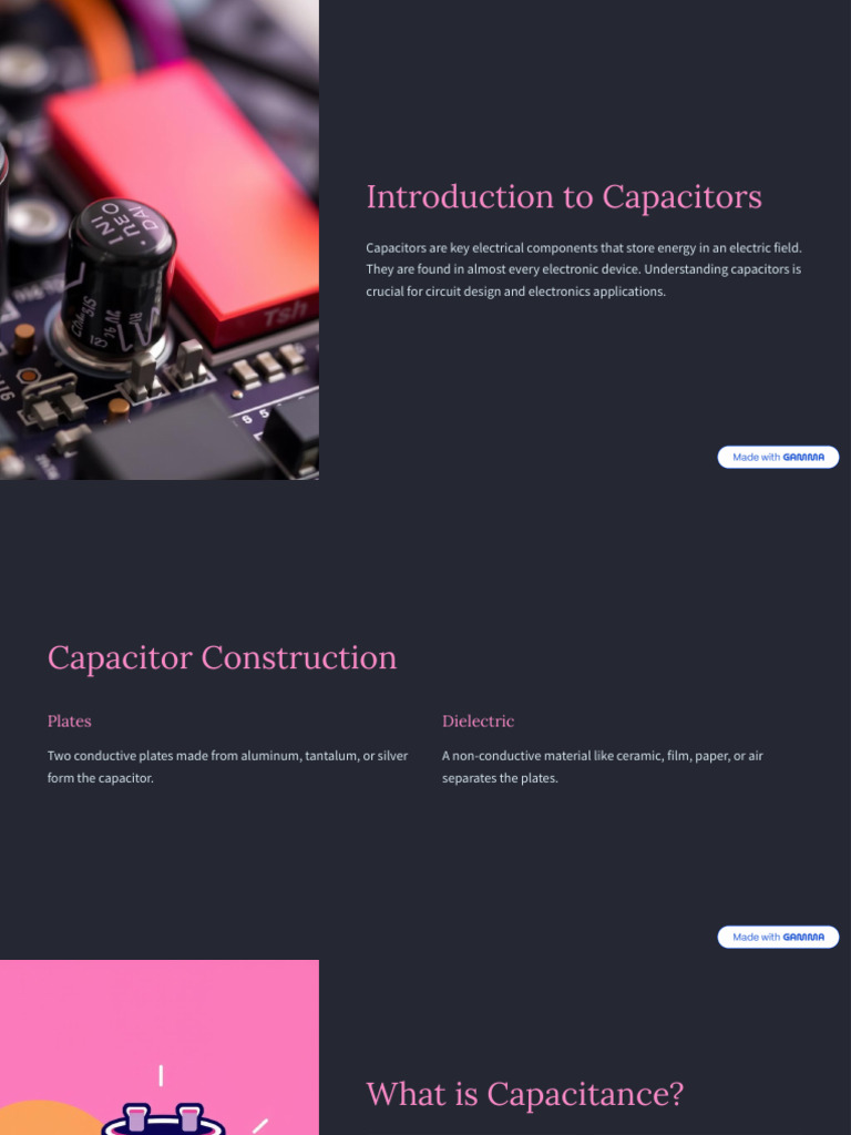 Capacitor Basics and Applications Guide | PDF | Capacitor | Capacitance