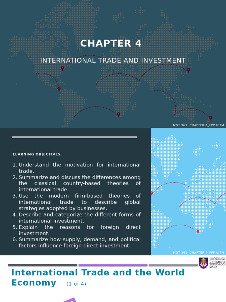 CHAPTER 4 International Trade & Investment | PDF | Foreign Direct ...