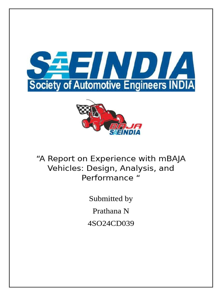 TSR Sjec Racing Report | PDF | Four Wheel Drive | Vehicles