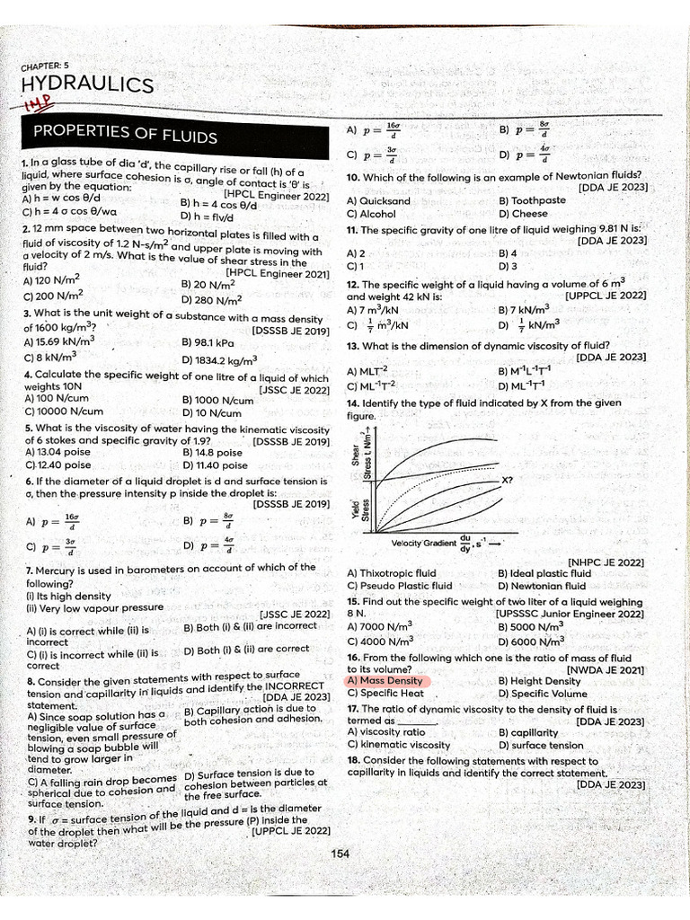 Properties of Fluid | PDF