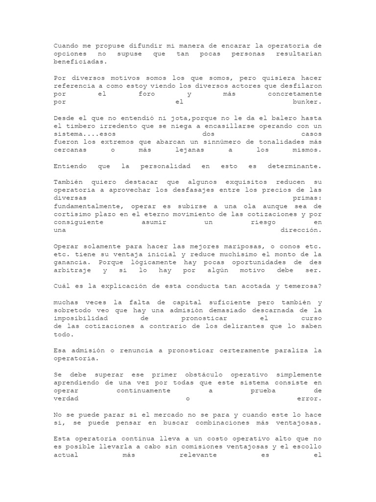 Estrategias Efectivas para Operar Opciones | PDF | Bolsa | Mercado ...