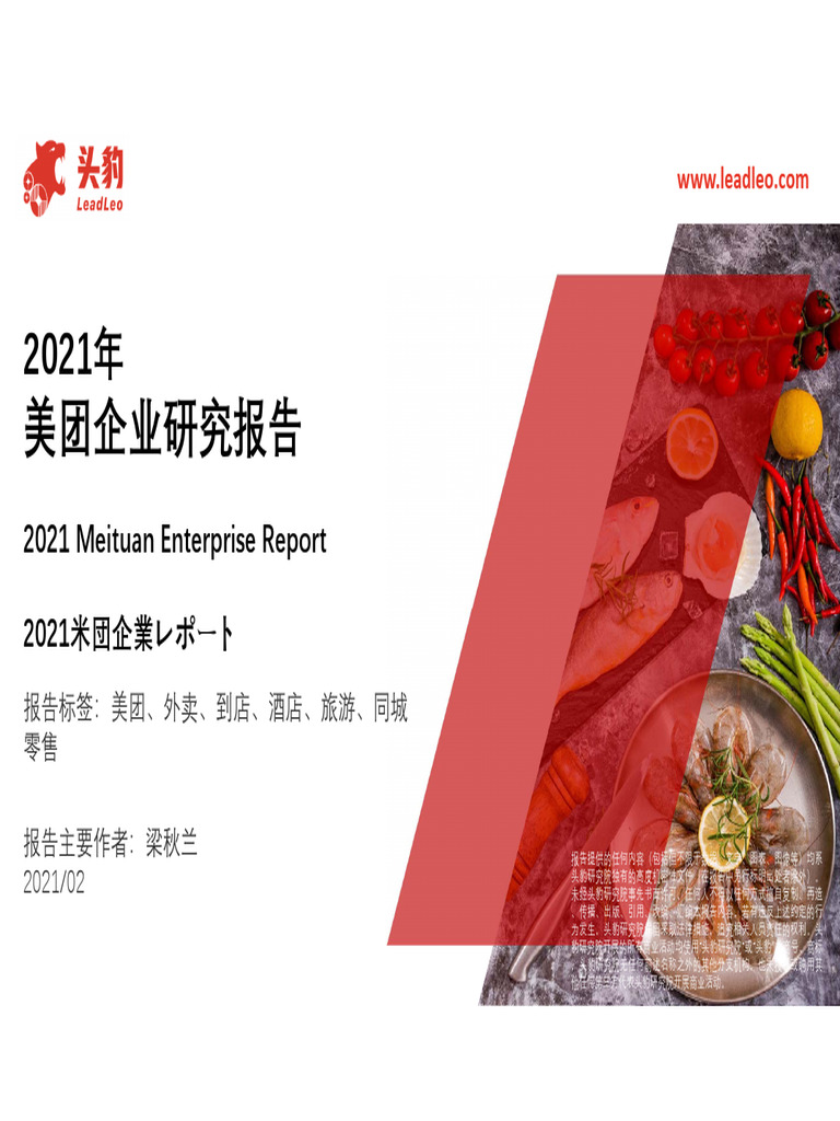 头豹- 美团分析| PDF