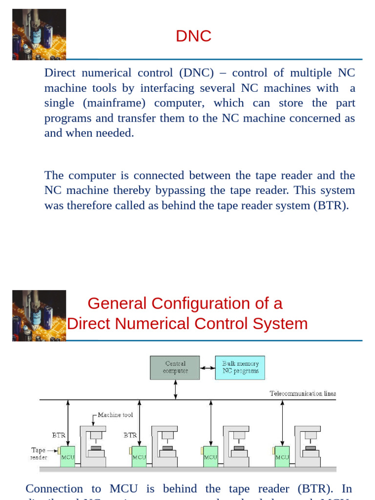 Direct Numerical Control Overview | PDF | Numerical Control | Electric ...