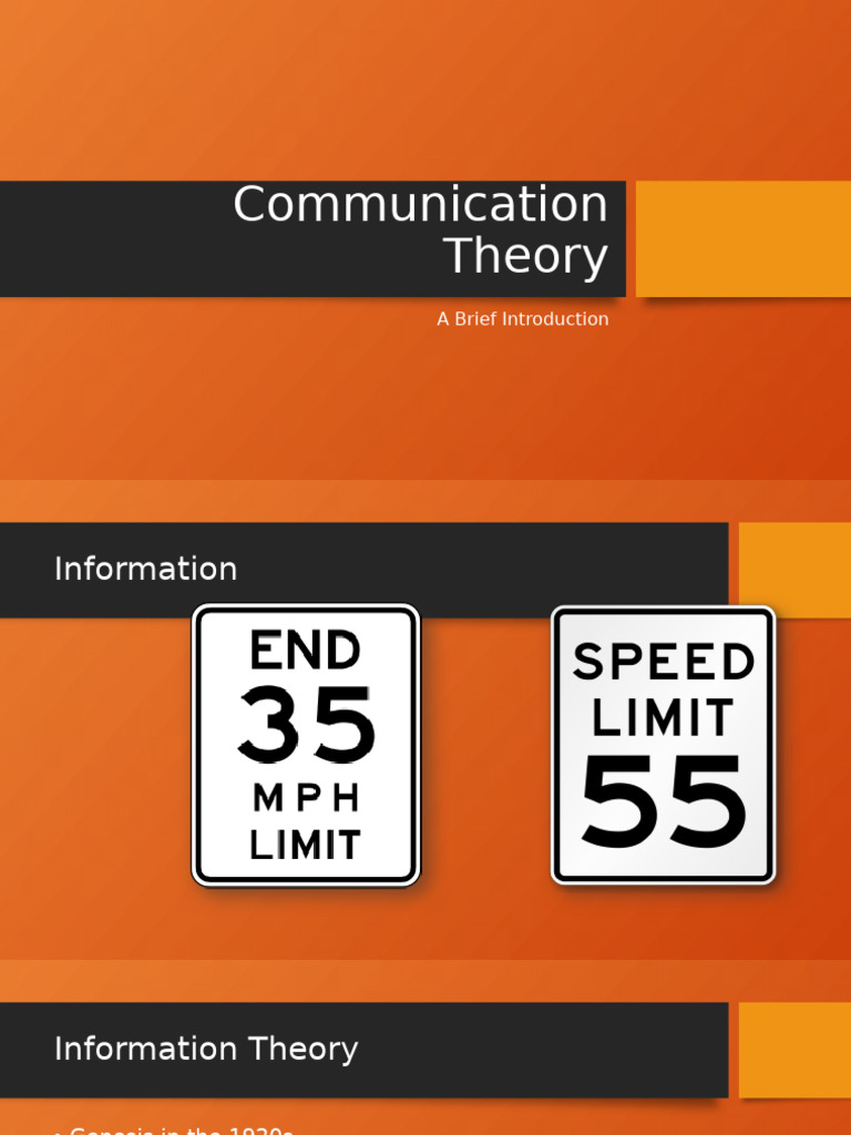 Overview of Communication Theories | PDF | Communication | Science