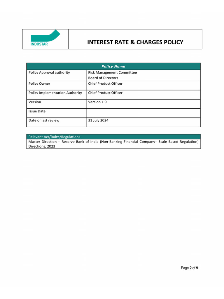 Interest Rate Policy 2 | PDF