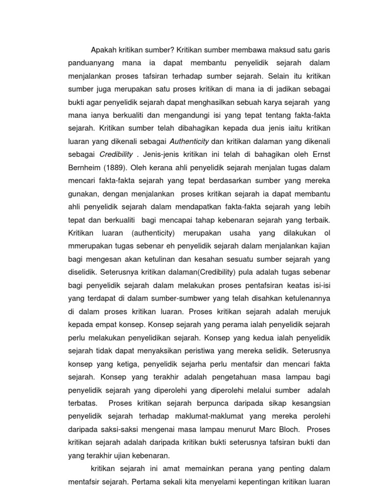 Apakah Kritikan Sumber PDF