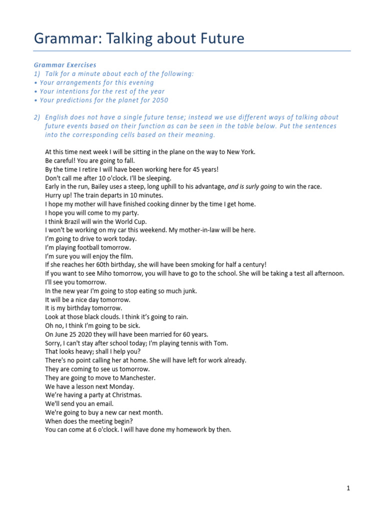 Module 12 Grammar Exercises | PDF | Perfect (Grammar) | Linguistics