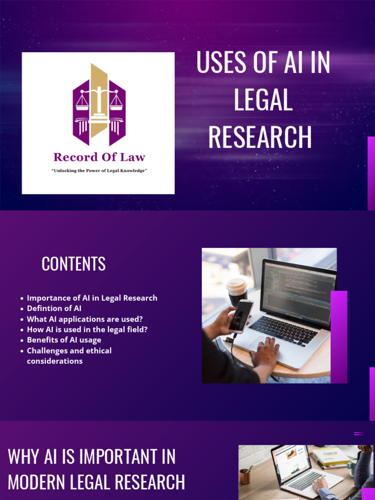 Uses of AI in Legal Research - 20250326 - 221359 - 0000 | PDF ...