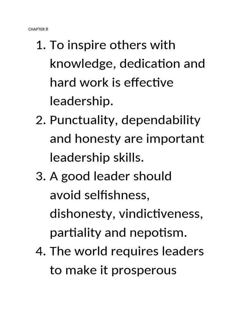 Key Leadership and Life Lessons | PDF