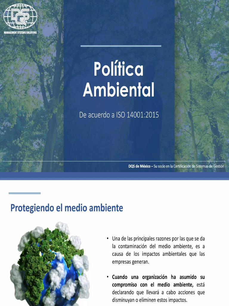 La Politica Ambiental y Su Papel de Alta Direccion | PDF