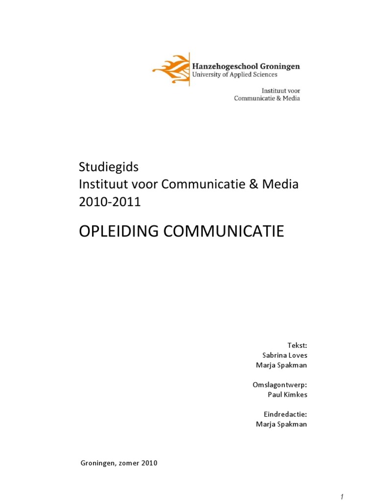 2010 2011 Studiegids Co Pdf