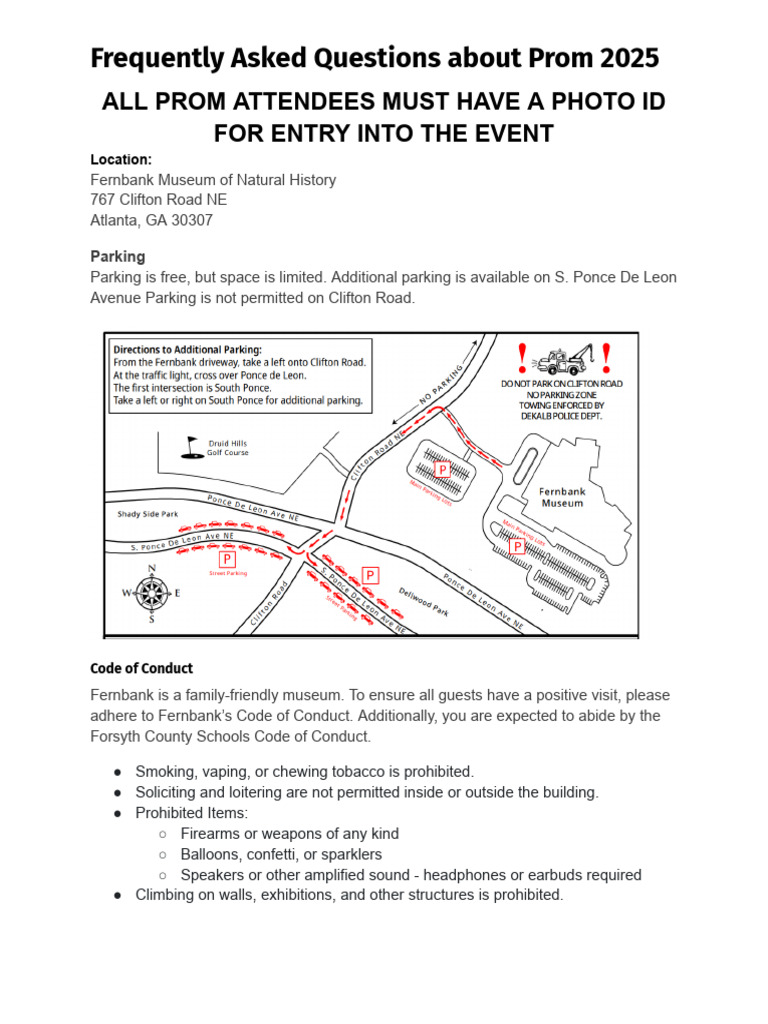 Frequently Asked Questions About Prom 2025 | PDF