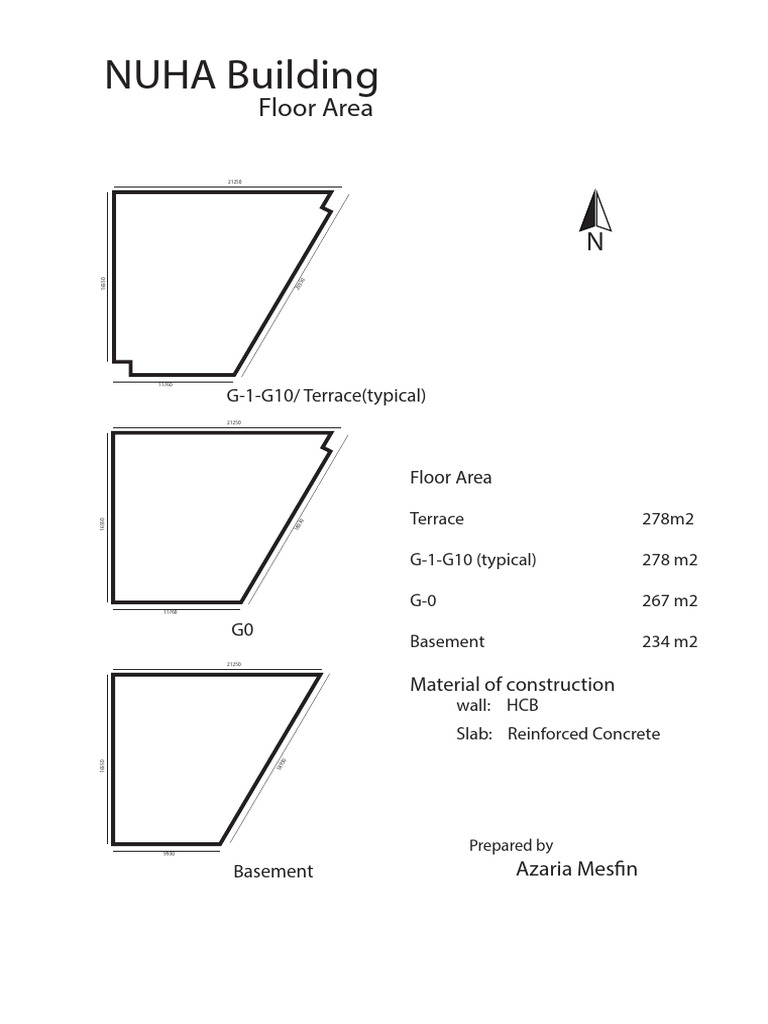 NUHA Building Floor Area Details | PDF