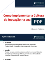 Palestra-Inovacao MaisGestão Consultoria&amp Treinamento