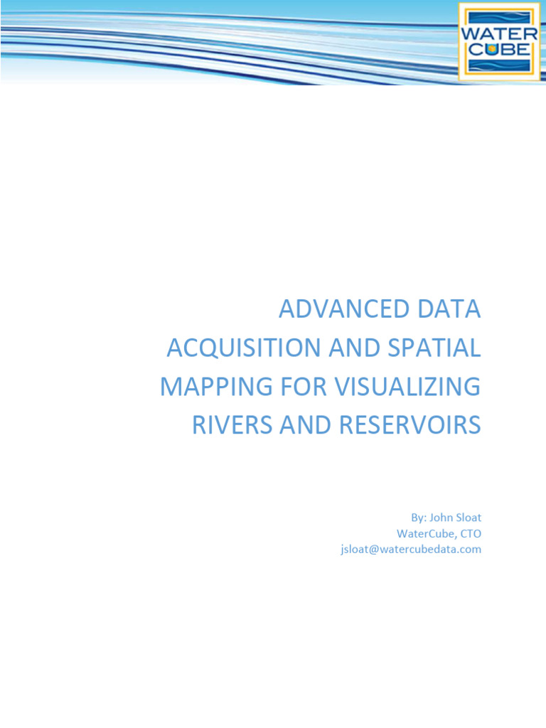 Advanced Data Acquisition and Spatial Mapping For Visulaizing Rivers ...