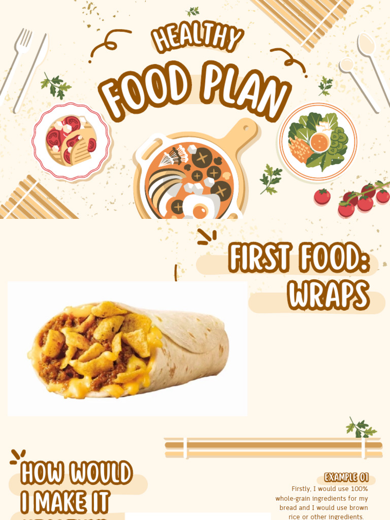 Healthy Meal Prep: Wraps, Burgers, Pizza | PDF | Food And Drink ...