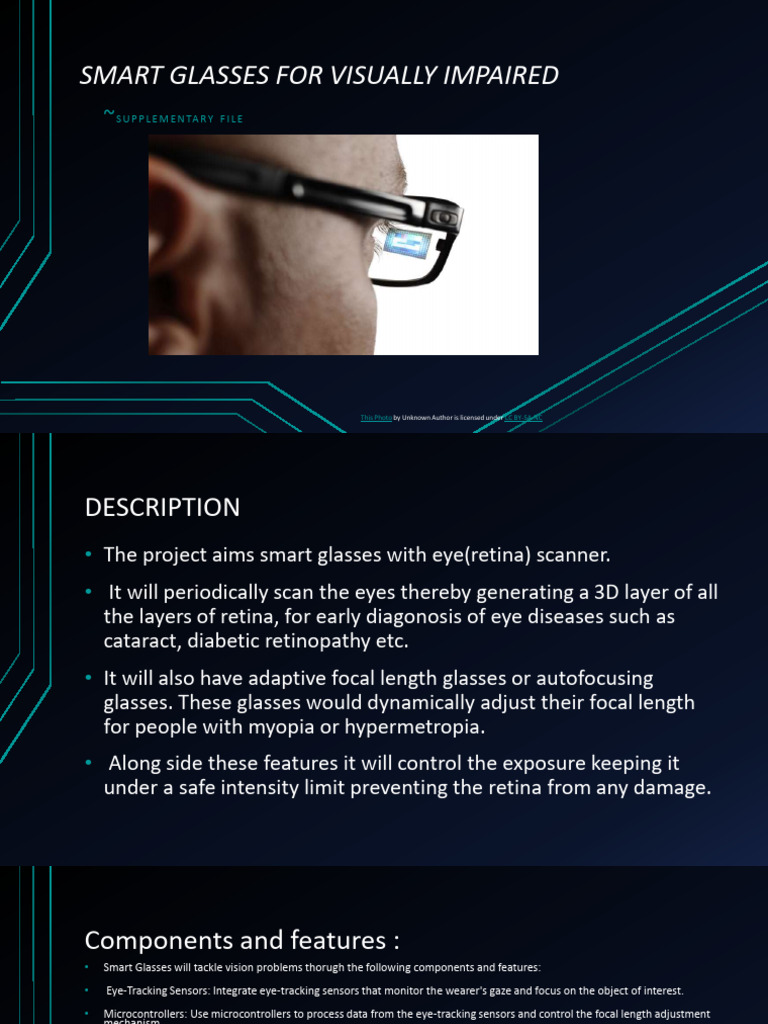 Smart Glasses for Vision Impairment | PDF | Glasses | Visual Impairment