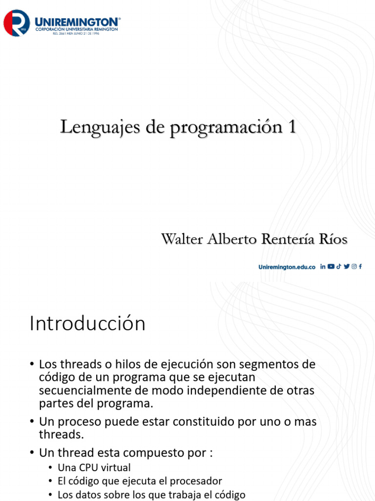 Introducción a Threads en Java | PDF | Hilo (Computación) | Informática