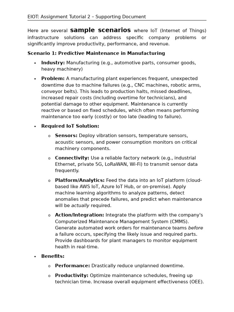Assignment Tutorial 2 - Supporting Document | PDF | Internet Of Things