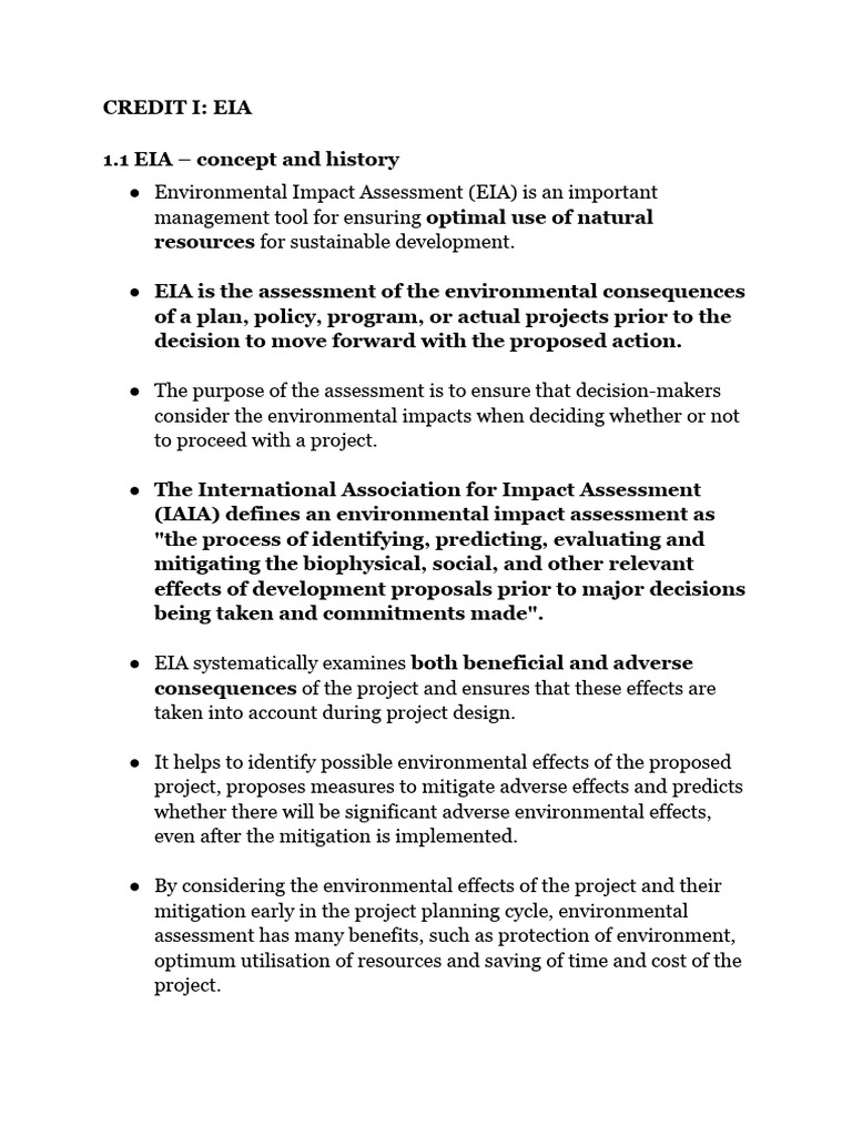 Understanding Environmental Impact Assessment | PDF | Environmental ...