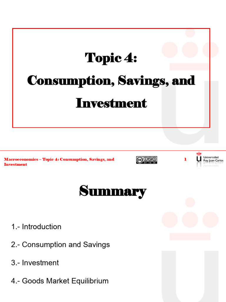 Consumption, Savings, and Investment Insights | PDF | Consumption ...