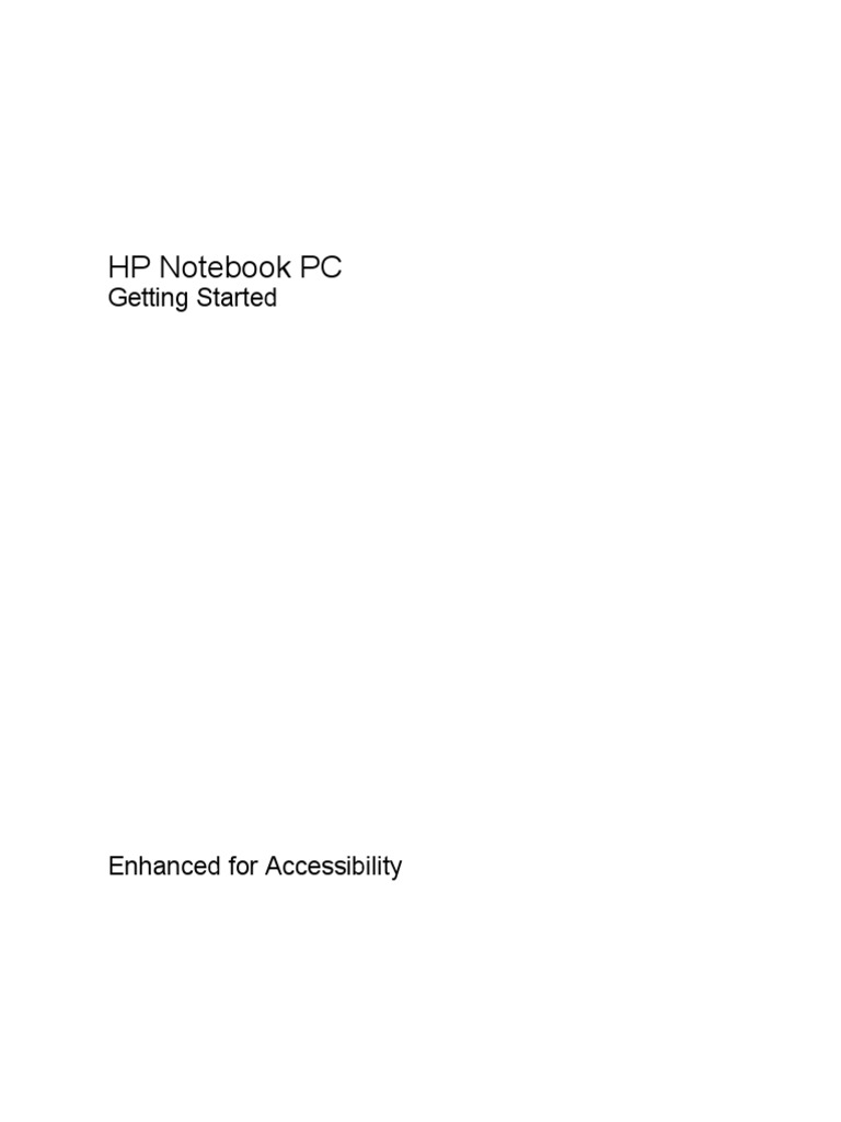 HP Notebook PC: Getting Started | PDF | Computer Virus | Electrical ...
