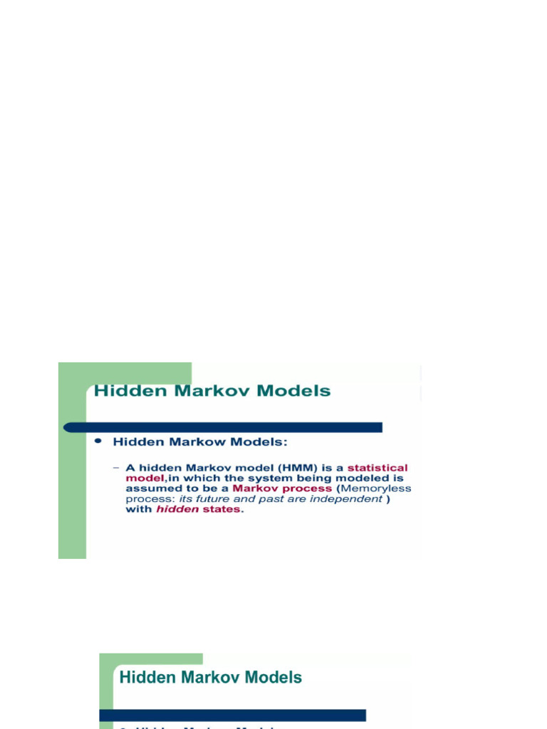 Hidden Markov | PDF